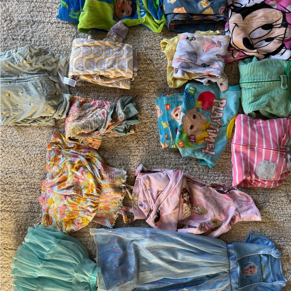 Girls Pj/ pajama Bundle 4T-5T